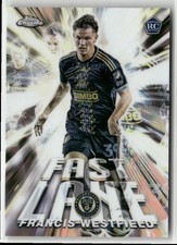 2025 Topps Chrome MLS Soccer Fast Lane Refractor Francis Westfield Rookie Union