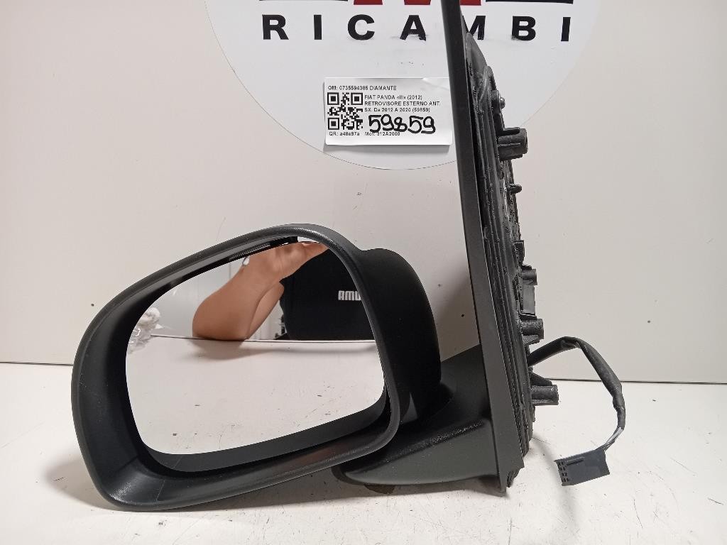 SPECCHIETTO RETROVISORE SINISTRO PER FIAT Panda 3° Serie 0735594385 5 FILI 312