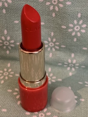 CLARINS Joli Rouge Hydration Long Wearing Lipstick 741 rot orange glänzend Sommer