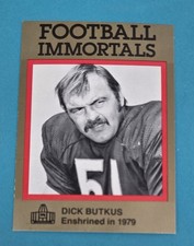 1985-88 Football Immortals #36 Dick Butkus Chicago Bears FOOTBALL Card