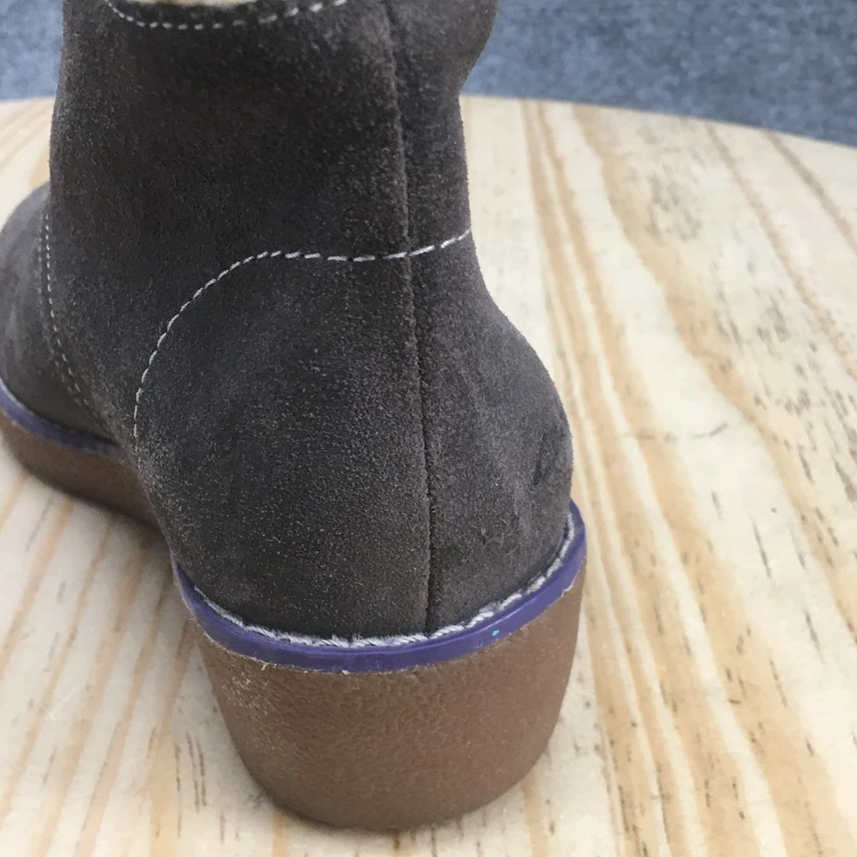 Clarks Boots Youth 13 Mellierose Chukka Gray Pull On Casual Comfort Wedge Heels - Image 4 of 4
