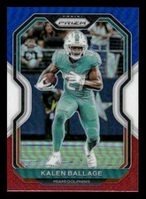 2020 Panini Prizm #14 Kalen Ballage Red White Blue Miami Dolphins