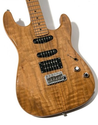 Warmoth ST SSH  Used Maple fingerboard Natural w/Soft case