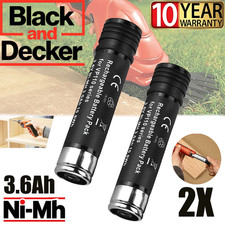 2P 3.6Ah 3.6V Ni-MH Battery for Black  Decker VP100 S100 S110 VersaPak VP110