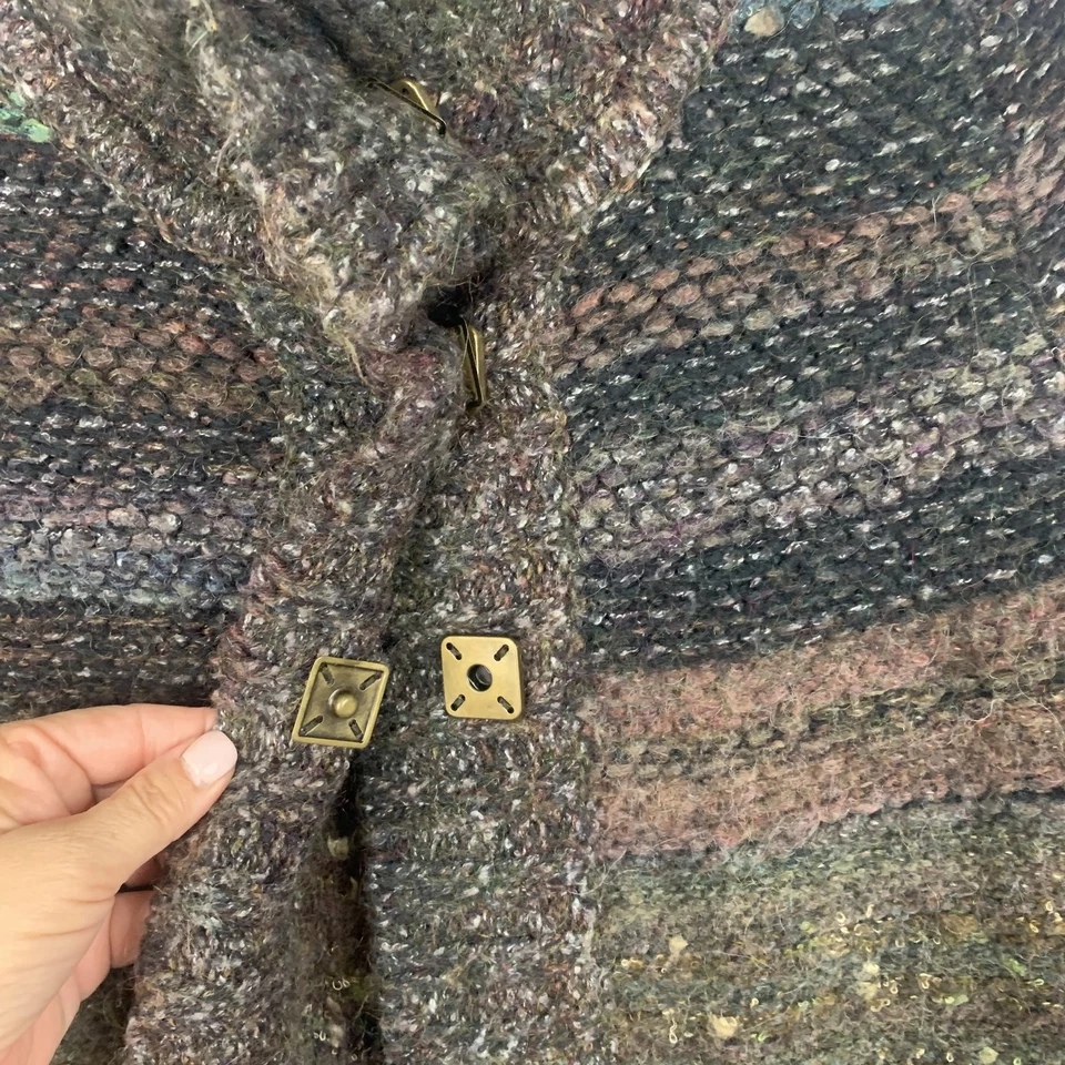 Suéter Free People de gran tamaño para mujer XS multicolor mezcla de alpaca tejido boho Foto 3 de 4