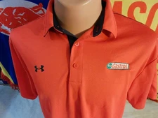 CASTROL OIL Racing Polo Shirt Under armour Men's 2XL Automotive CC WAKEFIELD