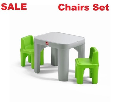 Step2 Mighty My Size Kids Plastic Toddler Table and Chairs Set