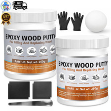 Epoxy Wood Putty Filler 17.64oz 2 Part Repair Stainable Paintable Indoor Outdoor