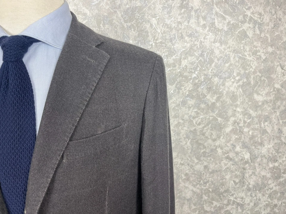 Blazer Cantarelli 'Lavado' Cachemira Espiga Sin Forro Parche Bolsillos 38, EU 48 Foto 4 de 4