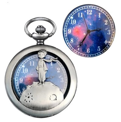 Taschenuhr NEU Le Petit Prince Vintage Style Silber Pocket Watch (Ref2a)