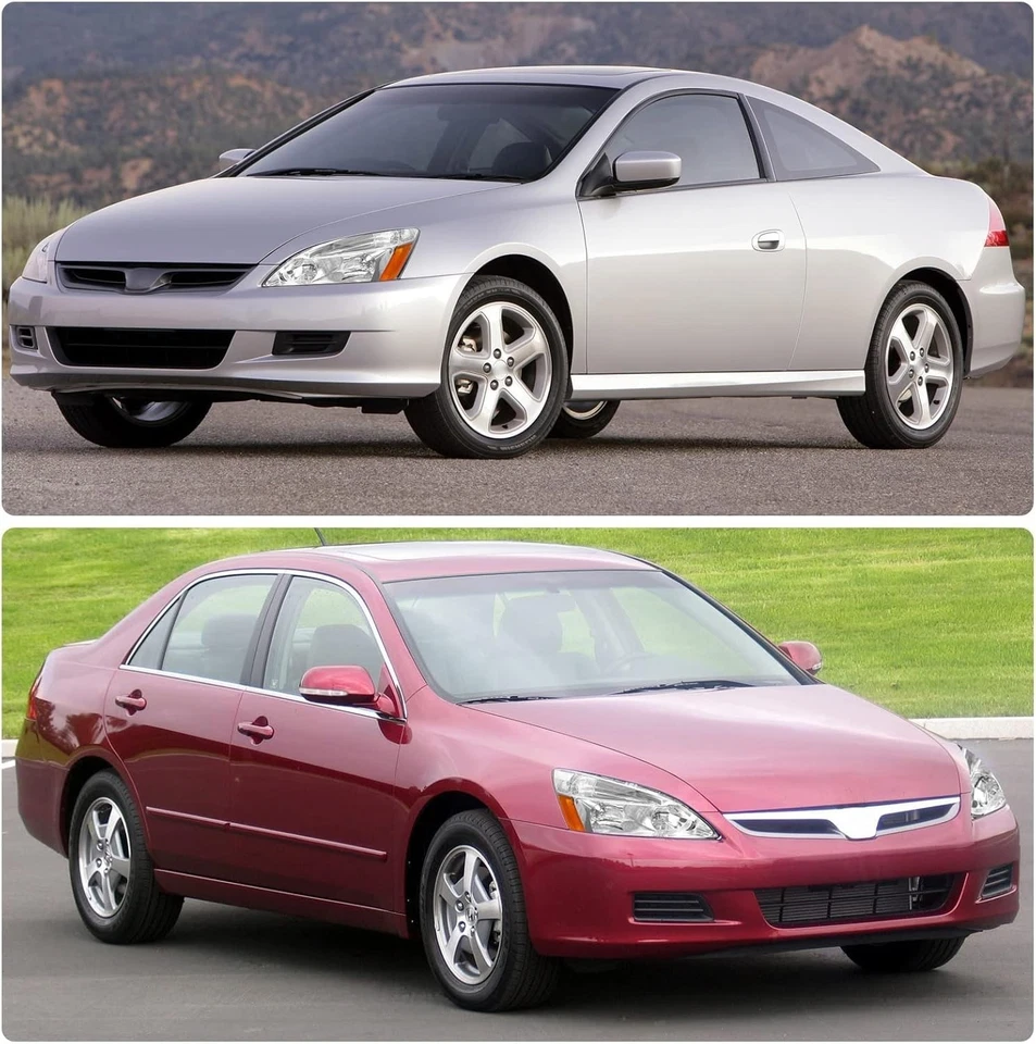 Faro para Honda Accord 2003 2004 2005 2006 2007 2/4 puertas cromo faro 1 par Foto 3 de 4