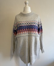 Seraphine Jumper Women’s Large UK 14  Maternity/Nursing/Breastfeeding Fair Isle