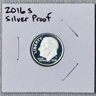 2016 S Silver Roosevelt Dime ~ Mirror Proof ~ 90% Silver