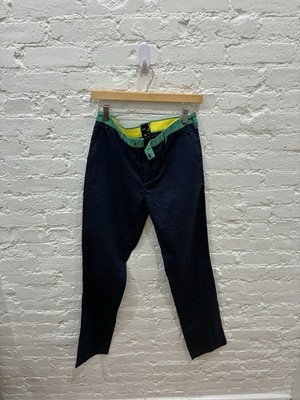 Raf Simons Fred Perry Navy Tailored Trousers Slim Straight 32x32