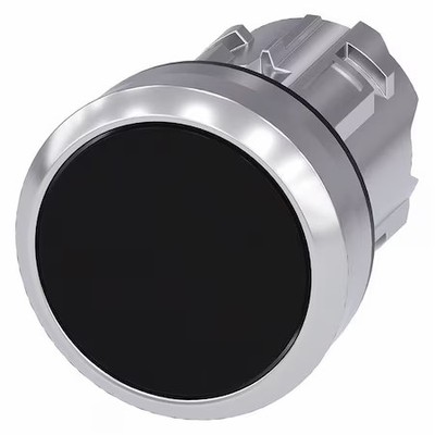 Siemens 3Su1050-0Ab10-0Aa0 Push Button Operator, Black, Metal Bezel