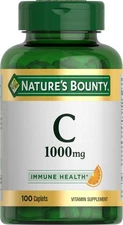 Nature's Bounty 1000mg Vitamin C Caplets 100 Count Immune Support Antioxidant