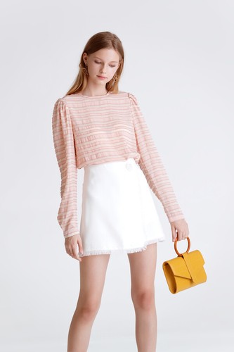 OJAY Jacquard Puff-Sleeve Top - Picture 10 of 14