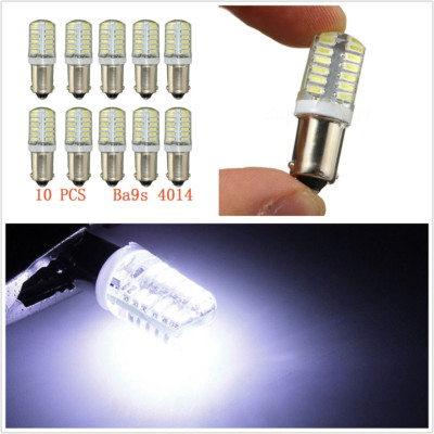 10 Pcs 12V 160LM 2W Car SUV BA9S T11 T4W LED 24-SMD Side Light Lamps Bulbs White