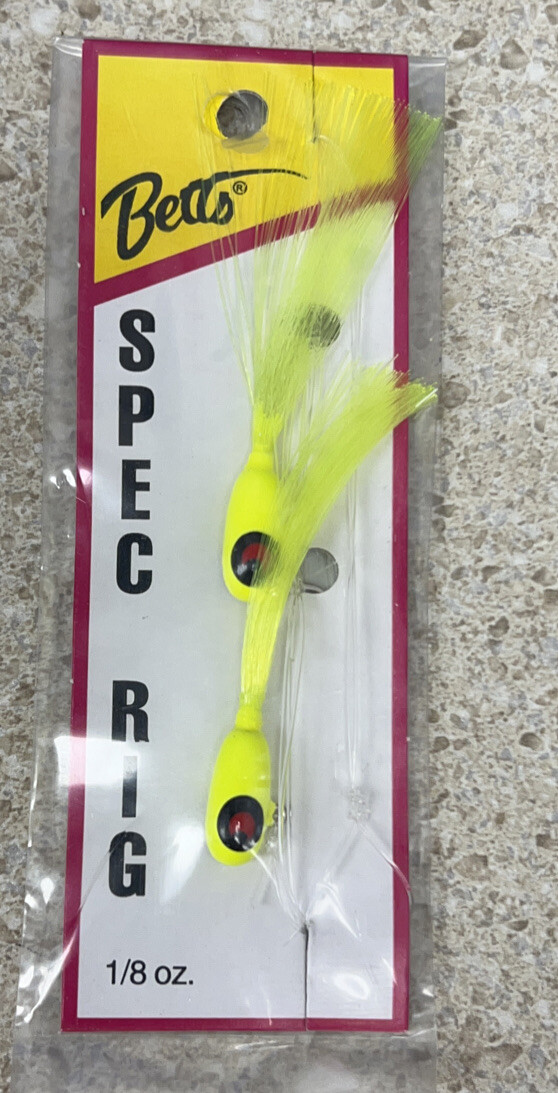 Betts Fishing Lure 780-8-5 Spec Rig 1/8 Chartreuse And Chartreuse 2 ...