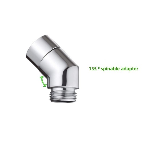 Durable Pipe Shower Head Elbow Adapter Connector Copper Silver Rustproof - Picture 12 of 13