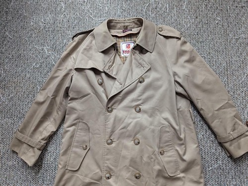 vintage BARACUTA khaki RAINCOAT trench coat 42R double breasted OVERCOAT jacket - Picture 6 of 9