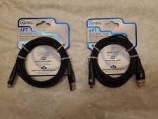 2 Pack All Black Micro USB To USB A Charge/sync Cable phone charger cable
