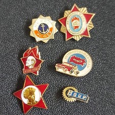 Pin Badge USSR Soviet Lenin ,lot 6 Pcs 642c