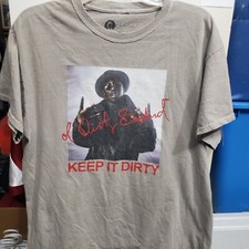 Ol Dirty Bastard - "KEEP IT DIRTY" WU-TANG CLAN - Rap -M/L Beige Shirt ODB
