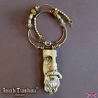 Style Luxury Jewelry Chunky Face Antique Greek Statue Necklace Pendant Vintage
