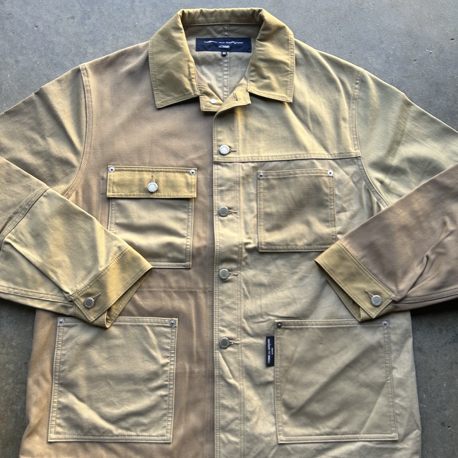 Comme des Garçon Homme patchwork twill work jacke… - image 2