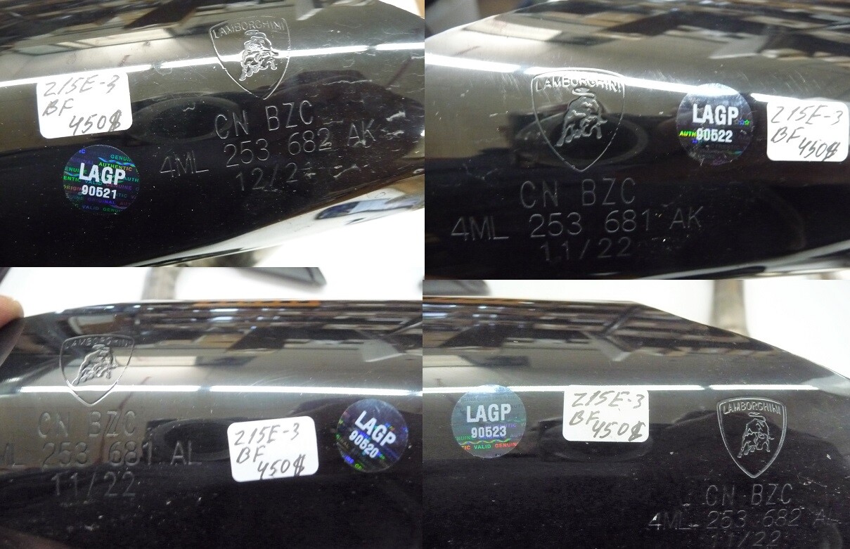2018-2023 Lamborghini Urus Performante Exhaust Graphite TailPipe Assembly OEM