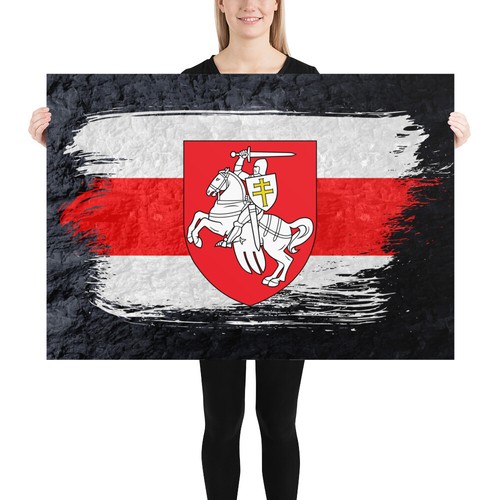 Belarus, Minsk — flag country map, map poster, flag poster - 第 3/11 張圖片
