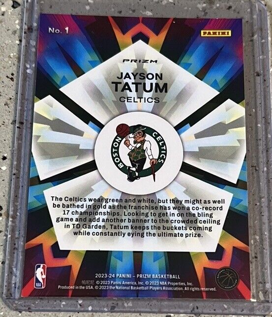 2023-24 Prizm Silver Kaleidoscope Jayson Tatum No. 1 SP! | eBay 2023-24 Prizm Silver Kaleidoscope Jayson Tatum No. 1 SP! | eBay