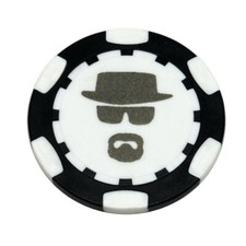 Breaking Bad Heisenberg Dia-magnetic Clay Poker Chip Golf Ball Marker Card Guard