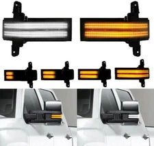 Fit For 15-19 Chevy Silverado GMC Sierra LED Sequential Side Mirror Signal Light