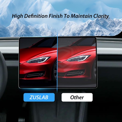 For Tesla Model 3 (2024) 15.4" + 8" Tempered Glass Screen Protector x2 - Picture 4 of 10