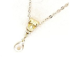 Mustard Seed Goldtone Teardrop Charm Necklace, Mustard Seed Jewelry