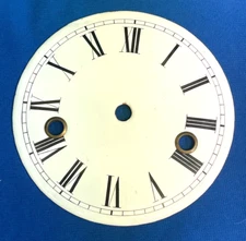 Antique French Porcelain Clock 5 1/4" Dial