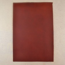 Cowhide Leather Piece - 8 x 12 - California Burgundy - Oil Tan E262