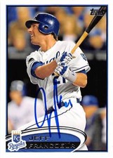 Jeff Francoeur autographed baseball card (Kansas City Royals) 2012 Topps #451