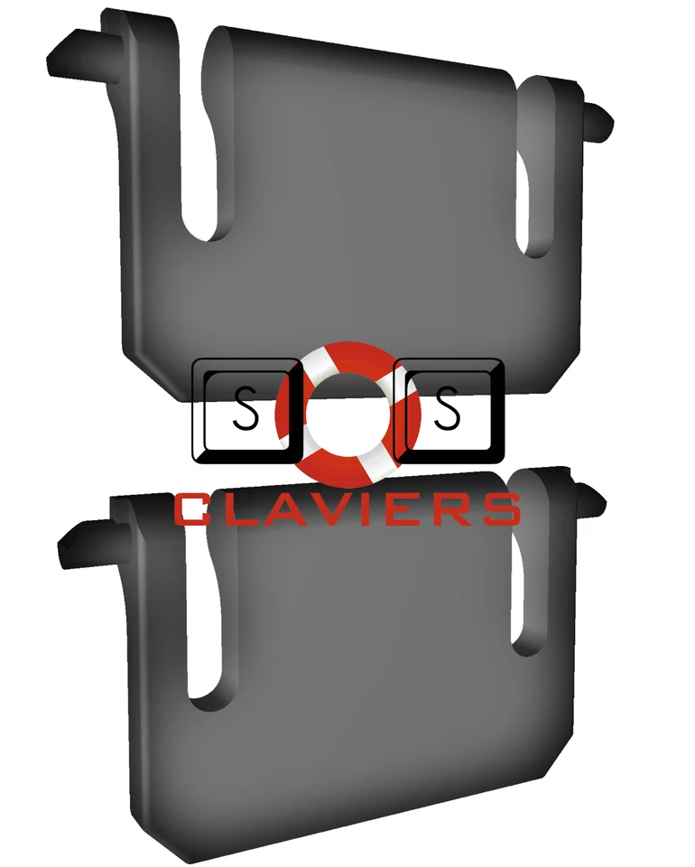 Tecknet Mechanical Keyboard X705 Spare Replacement Tilt Leg Stand Foot Set - Image 2 of 3