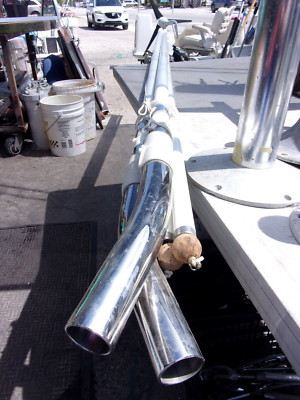PERCISION MARINE HARDWARE, HUNTINGTON CA,HAWAIIN FIBERGLASS 18' Outriggers 1.5''
