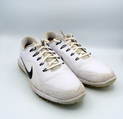 Men's Nike Lunar Control Vapor 2 Golf Shoes Size 12 White Black