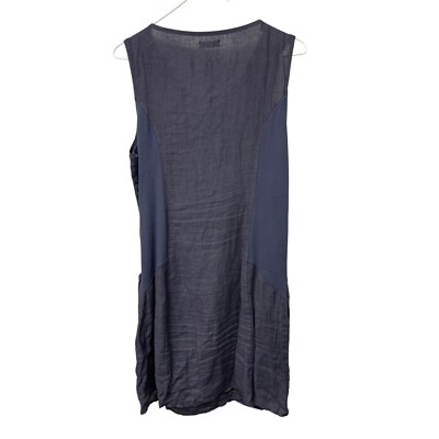 lina tomei dress Lina Tomei 100% Linen light Mini Dress Size L