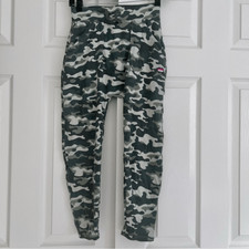 Spiritual Gangster Camo Cotton Blend Harem Sweatpants Green S / 10 NEW