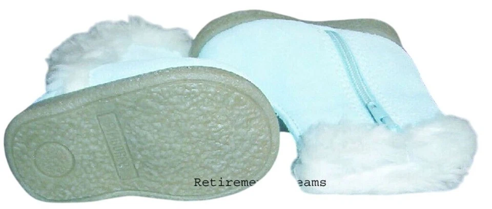 Gymboree Talla 01 Infantil Niñas Botas de Nieve Piel Sintética Forradas Cuero Cuna Zapatos NUEVO Foto 4 de 4