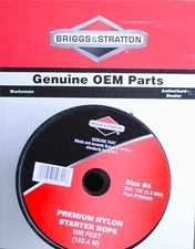  Genuine OEM Briggs &  Stratton 790969 Premium Starter #4  Rope  500'  spool