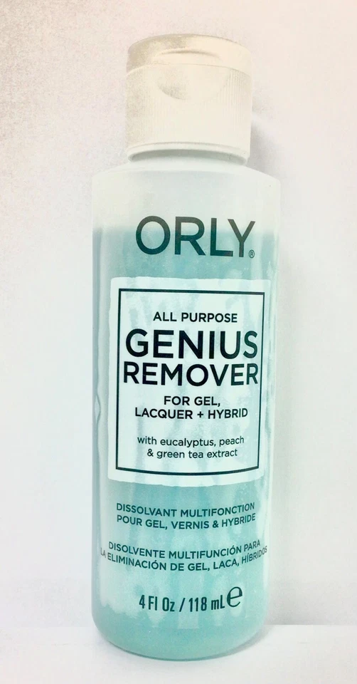 ORLY - GENIUS ALL PURPOSE REMOVER for Gel, Lacquer + Hybrid 4oz/118mL  - Imagem 2 de 2