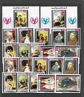 Yemen Mutawakelie Kingdom Mi 594 603 Bl 133 4 Nh Issue Of 1968 Art Ebay