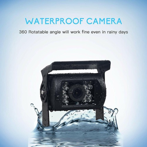 10.1" Quad Monitor Split screen 4PIN CCD Reversing Camera 12V 24V 4 Package Kit - Picture 9 of 12